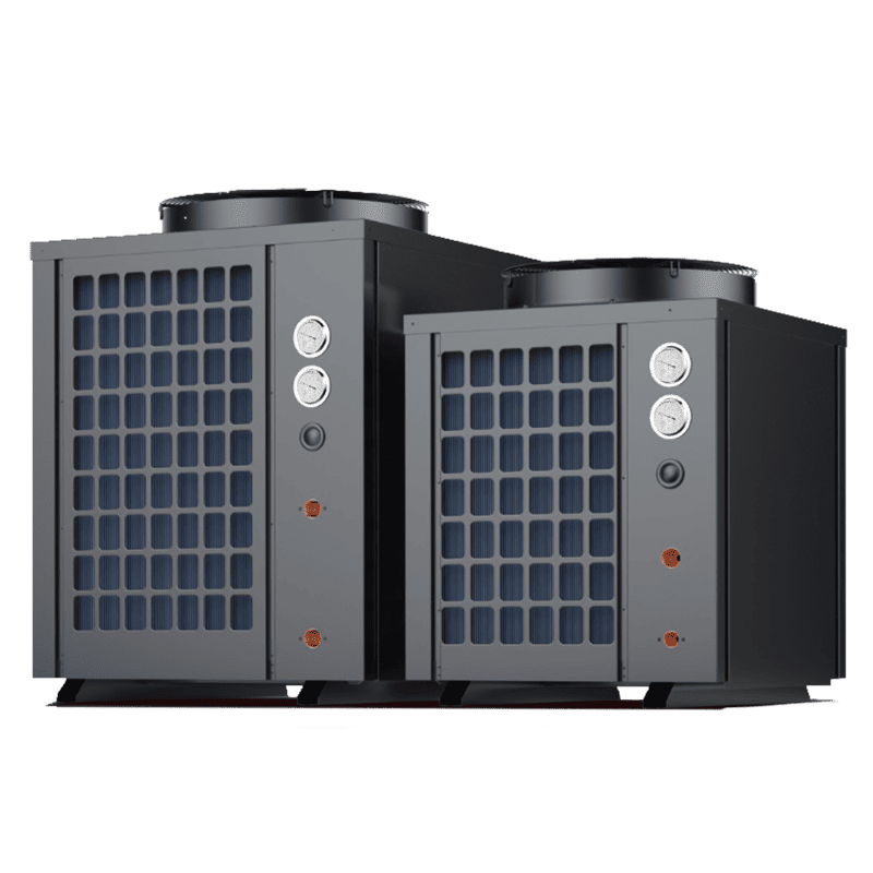 Industrial heat pumps providing dual heating and cooling solutions designed by leading hvac contractors in delhi like Pujnik.