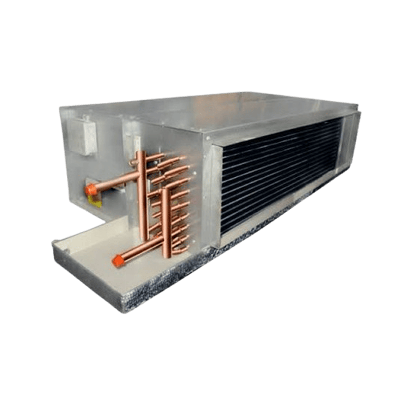 Chilled water fan coil unit FCU for indoor temperature control by Pujnik, a top hvac company in delhi India.