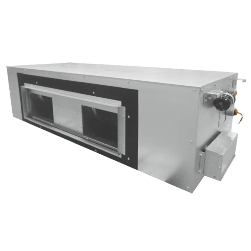 Ducted DX air conditioning unit for uniform ceiling air distribution in commercial hvac installation services by Pujnik in India.